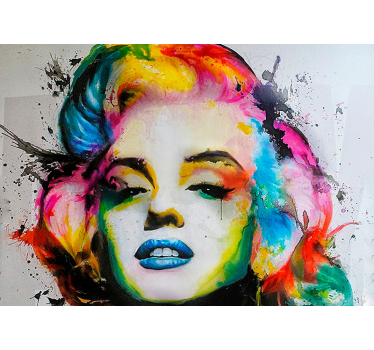 Papier peint graffiti Pop art urbain marilyn monroe - TenStickers