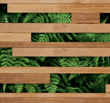Tapisserie murale marbre mur de plantes - TenStickers