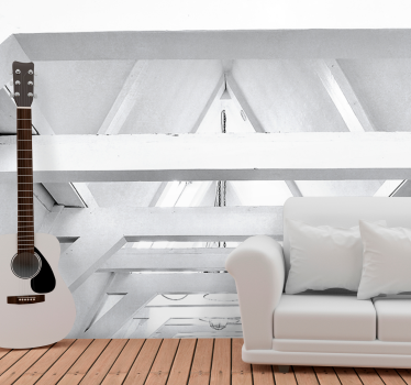 Papier peint effet 3D Texture de planches de bois - TenStickers
