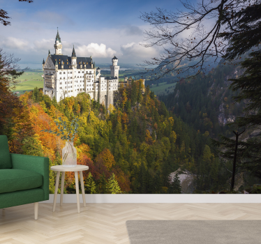papier peint mural du château de neuschwanstein - TenStickers