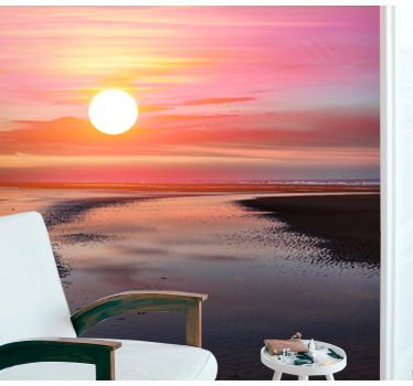 Papier peint mural océan Soleil en bord mer polonais - TenStickers