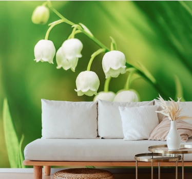 Tapisserie panoramique muguet - TenStickers