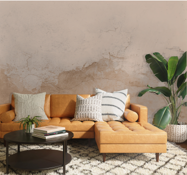 Tapisserie panoramique effet texture teintes beiges sable - TenStickers
