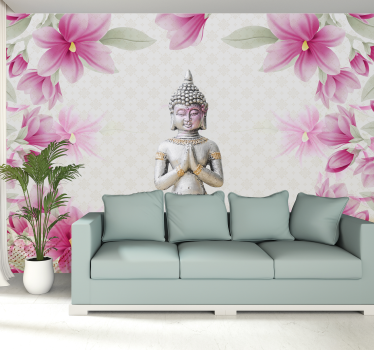 Photo murale zen Bouddha et magnolia - TenStickers