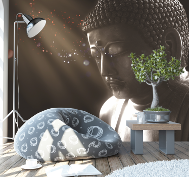 Papier peint zen feu de la méditation - TenStickers