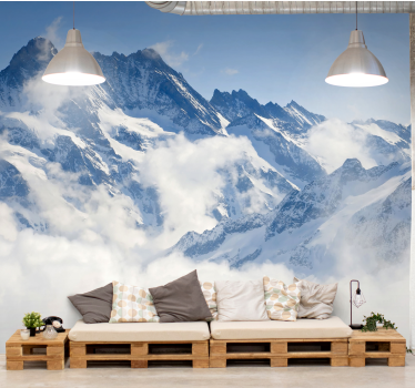 Papier peint montagne Alpes paysage - TenStickers