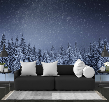 Photo murale arbres Ciel bleu arbres blancs - TenStickers