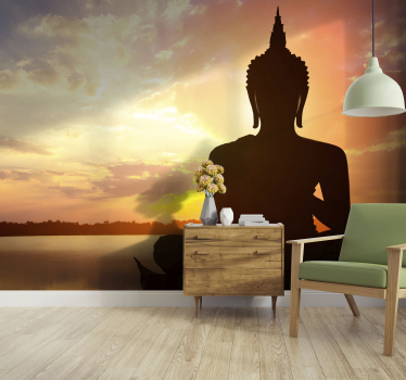 Photo murale Bouddha Fond de ciel de figure de bouddha - TenStickers