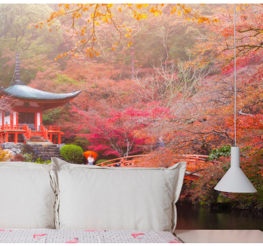 Photo murale nature Jardin asiatique en automne - TenStickers