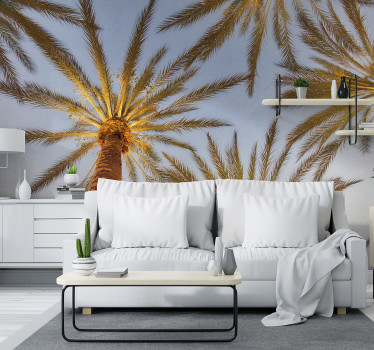 Photo murale Palmiers avec une vue du dessous - TenStickers