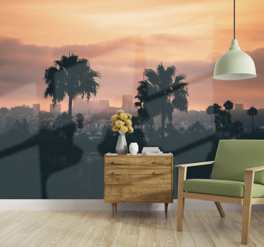 Photo murale un Coucher de soleil à Los Angeles - TenStickers