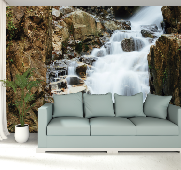 Tapisserie cascade chute d'eau décorative - TenStickers