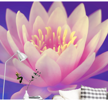 Tapisserie coquelicots nénuphar élégant - TenStickers