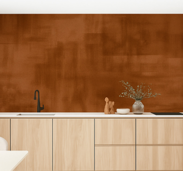 Tapisserie cuisine patine de cuivre usée - TenStickers