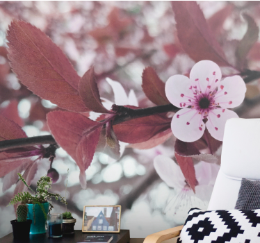 Tapisserie fleur fleur de cerisier en pleine floraison - TenStickers