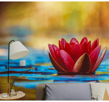 Tapisserie magnolia nénuphar gracieux - TenStickers