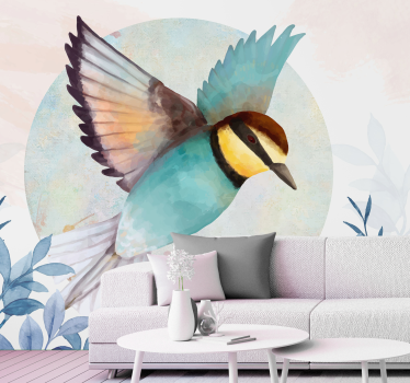 Tapisserie salon design oiseaux en vol - TenStickers