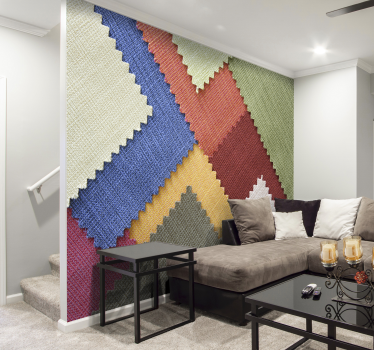 Textiles 3d papier peint mural - TenStickers