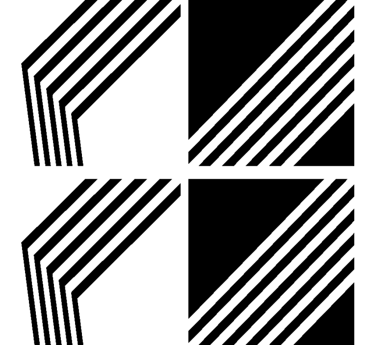 dessous de verre moderne Rayures modernes - TenStickers