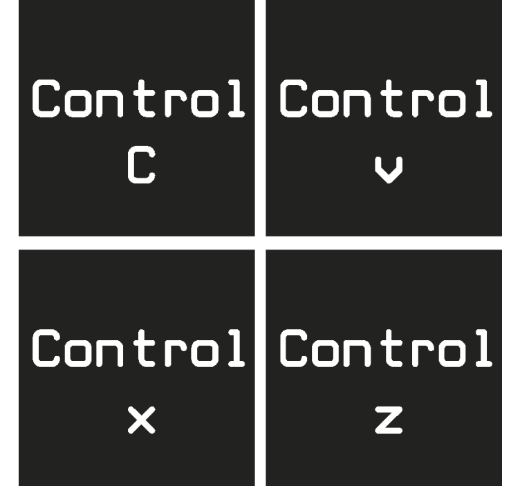 Dessous de verre geek Control c + Control v - TenStickers