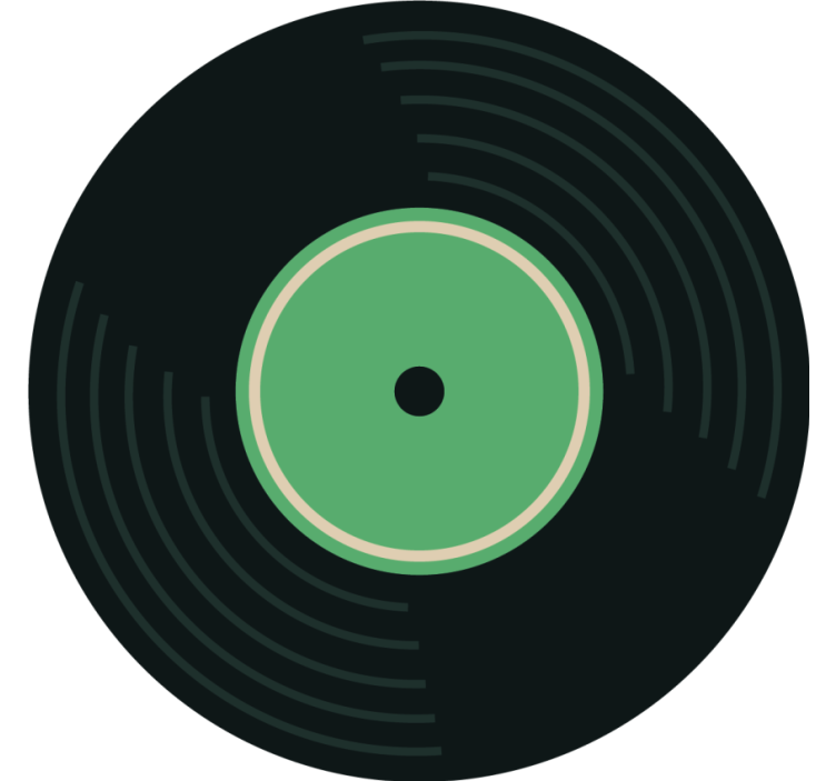 Dessous de verre Ensemble disques style disco - TenStickers