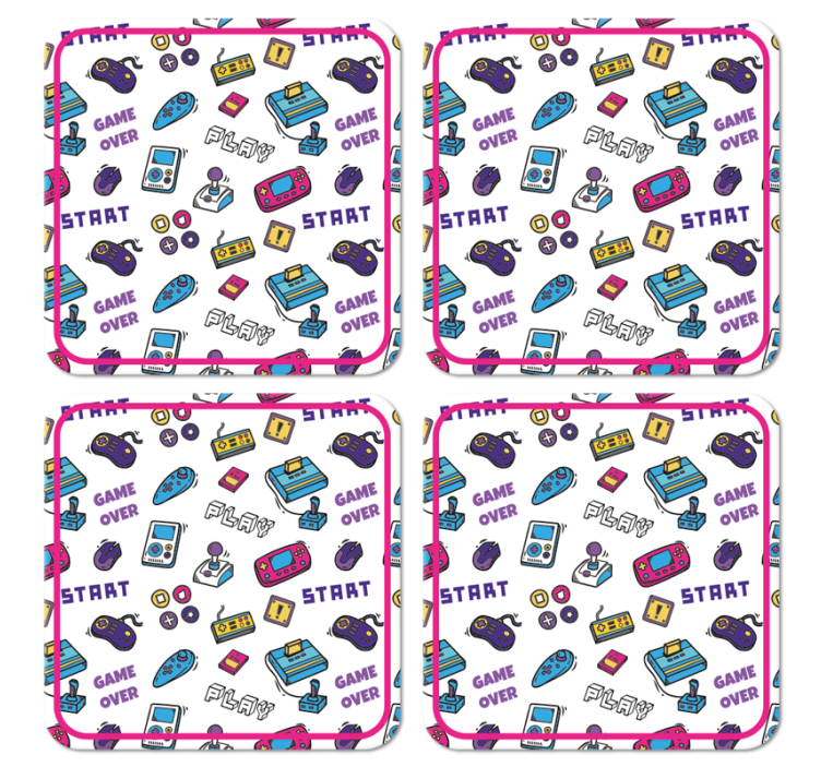 Dessous de verre style jeux vidéos anciens - TenStickers