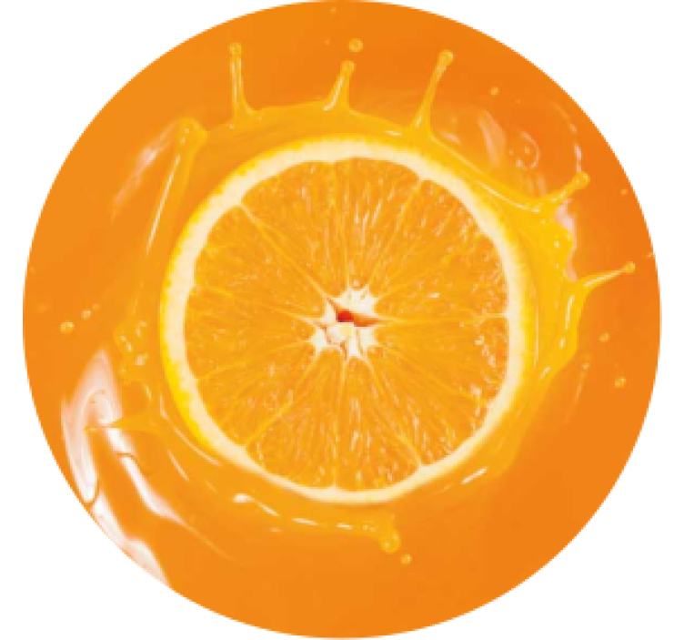 Dessous de verre de jus d'orange - TenStickers