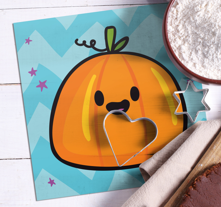 Citrouille halloween boisson dessous de verre - TenStickers