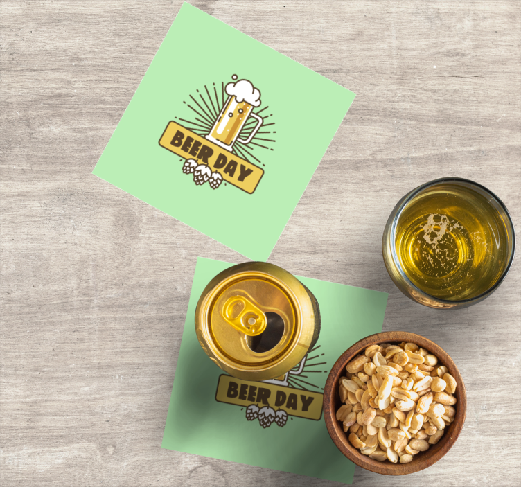 Dessous de verre bière célébration de chope - TenStickers