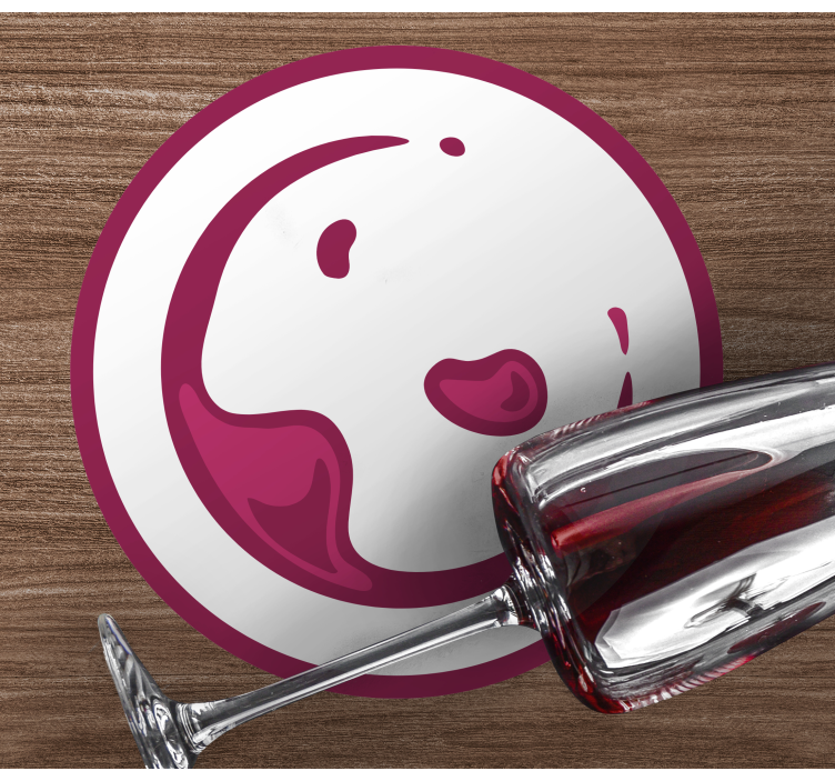 Dessous de verre bière éclaboussure ludique - TenStickers