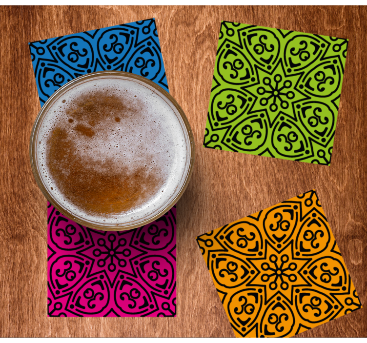 Dessous de verre bière motifs audacieux - TenStickers