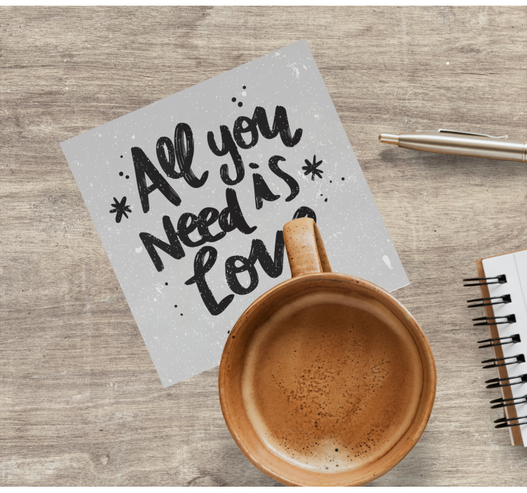 Dessous de verre citation art de message inspirant - TenStickers