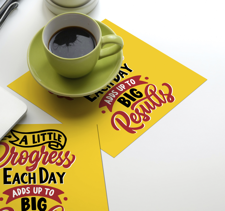 Dessous de verre citation art de phrase motivante - TenStickers