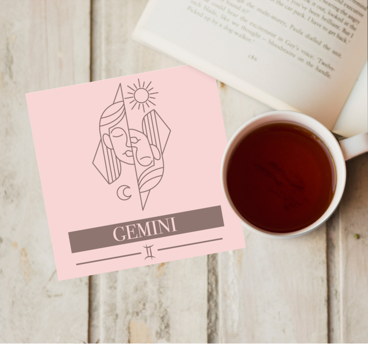 Dessous de verre citation signes du zodiaque - TenStickers