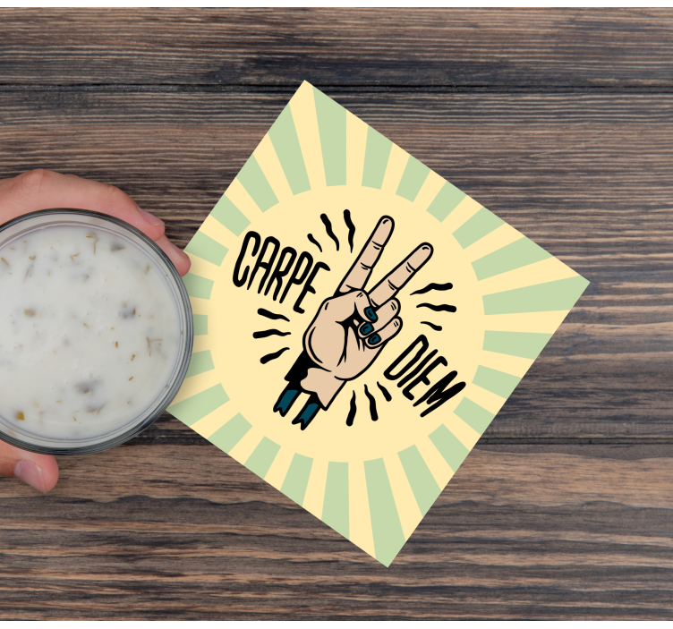 Dessous de verre citation symbole de paix - TenStickers