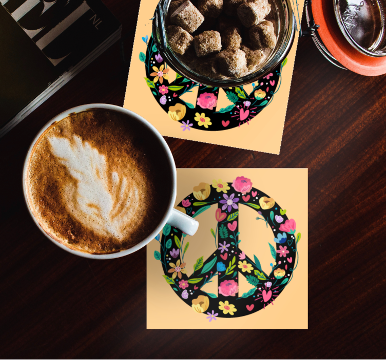 Dessous de verre citation symbole de sérénité botanique - TenStickers