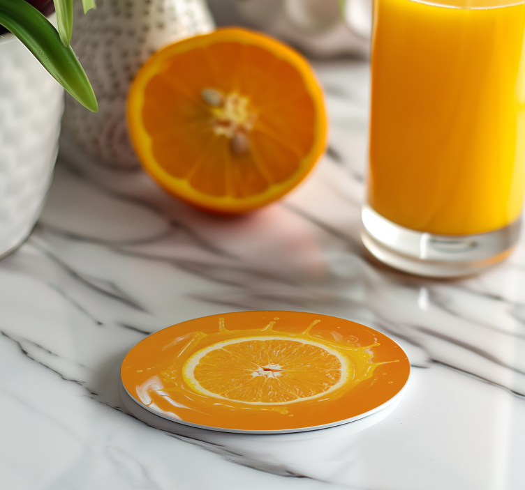 Dessous de verre de jus d'orange - TenStickers