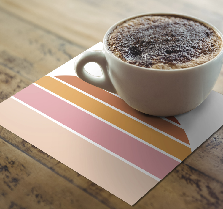 Dessous de verre forme colorée en couches - TenStickers