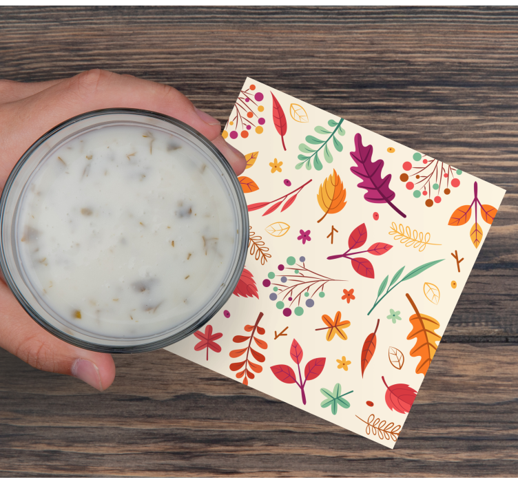 Dessous de verre geek Éléments floraux colorés - TenStickers