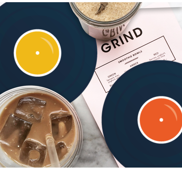 Dessous de verre geek inspiration vinyle coloré - TenStickers