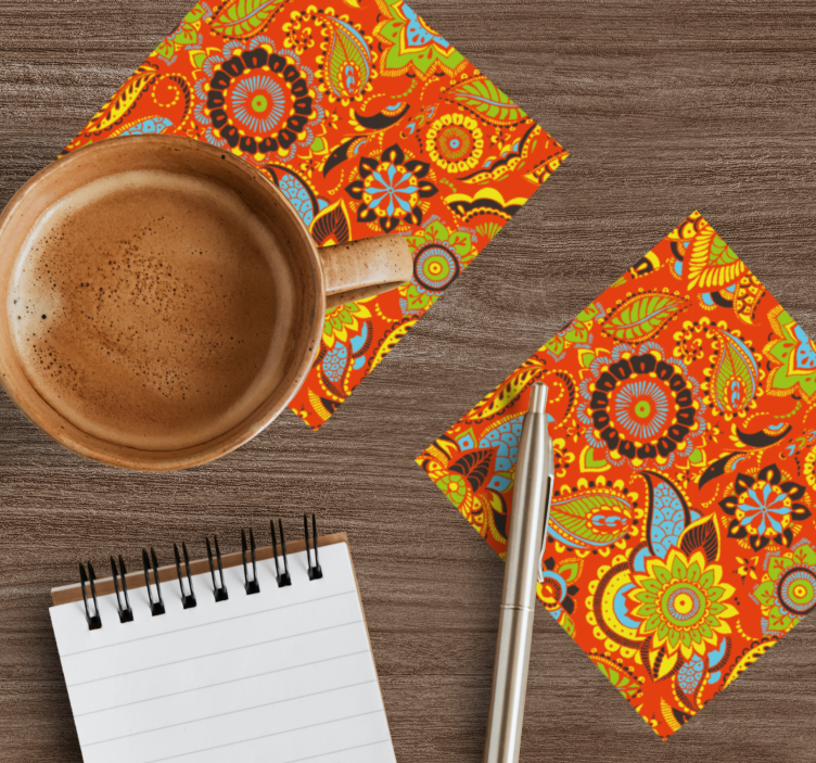 Dessous de verre geek motif botanique vibrant - TenStickers