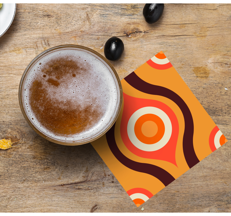 Dessous de verre geek motif circulaire rétro - TenStickers