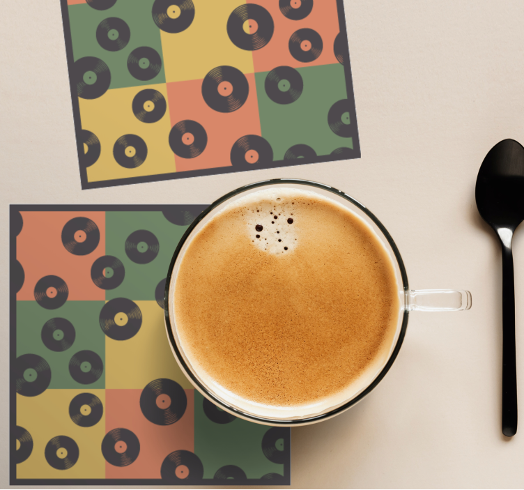 Dessous de verre geek motif vinyle - TenStickers