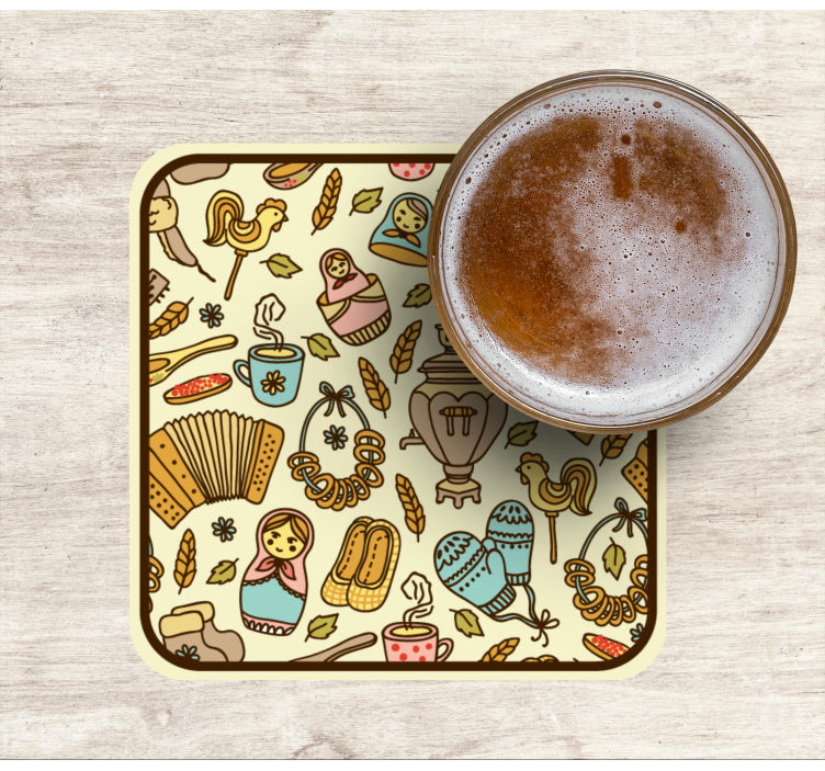 Dessous de verre geek motifs d'art populaire ludiques - TenStickers