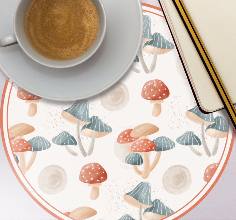 Dessous de verre geek motifs de champignons colorés - TenStickers
