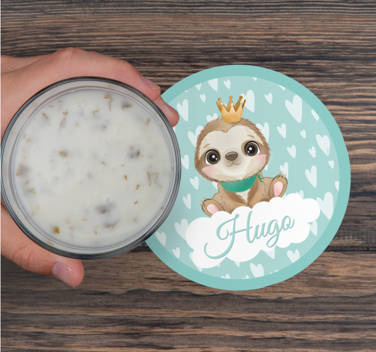 Dessous de verre geek personnage paresseux mignon - TenStickers