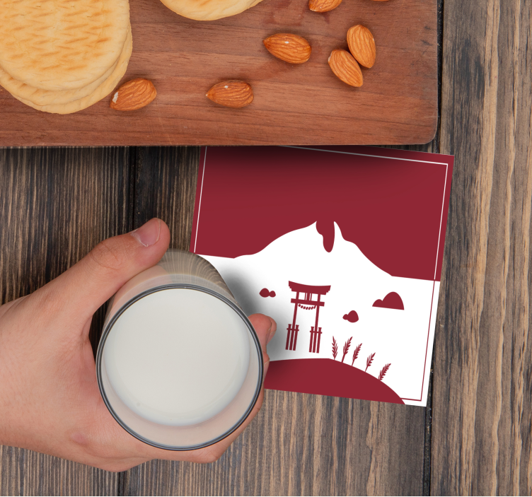 Dessous de verre geek portique torii de montagne - TenStickers