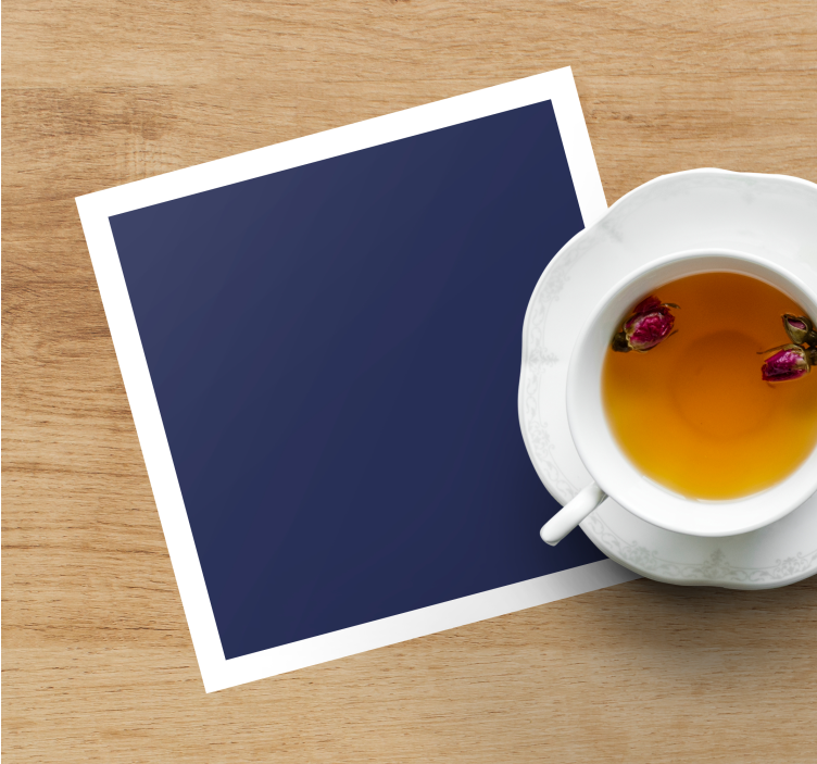 Dessous de verre moderne fond bleu profond - TenStickers