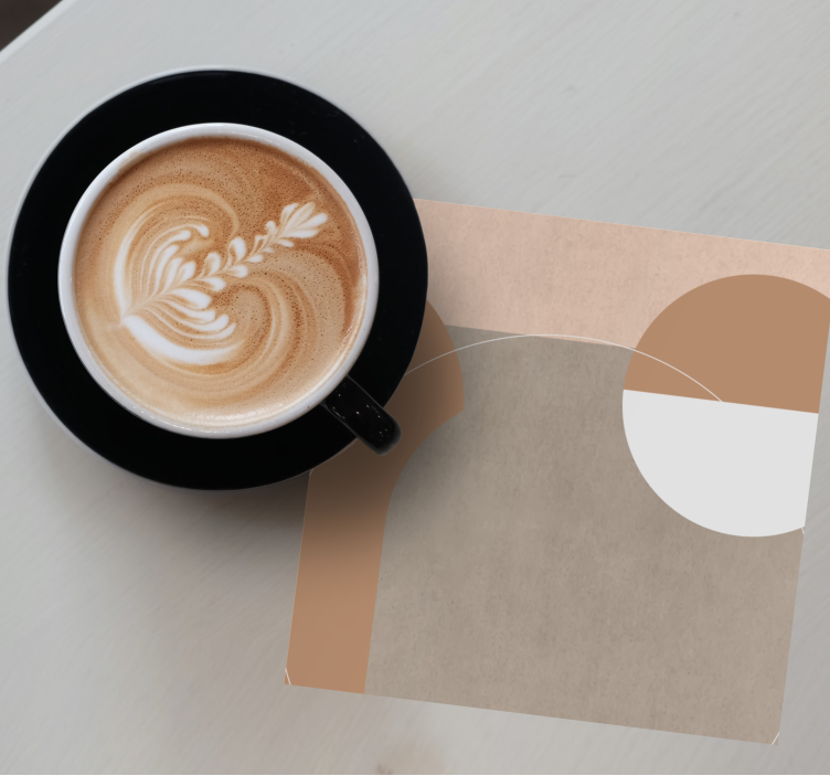 Dessous de verre moderne formes géométriques abstraites - TenStickers