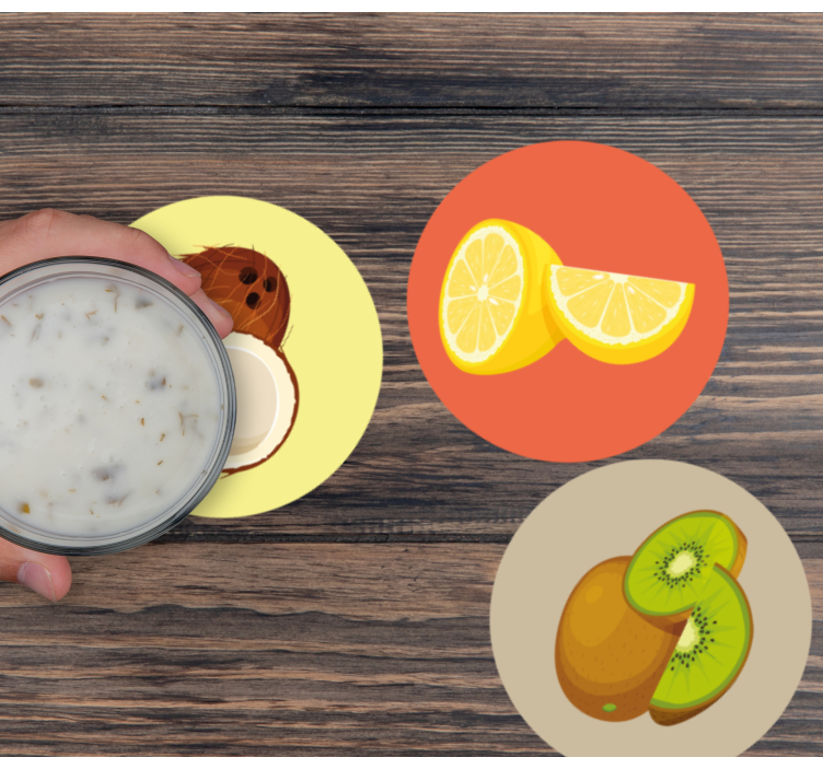 Dessous de verre moderne illustrations de fruits - TenStickers